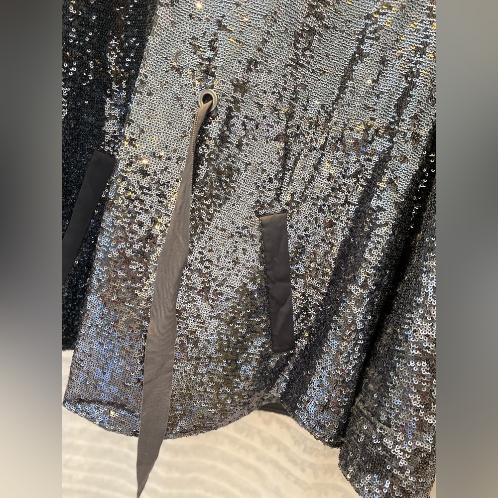 Cinq a Sept Sequin Mathi Gunmetal Blazer - Picture 11 of 17
